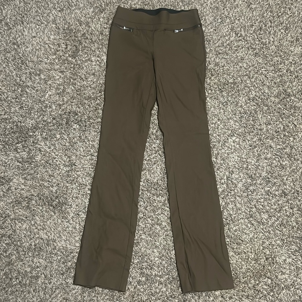 Bootcut brown pants, size is 25